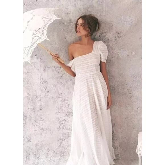 NWT $795 Loveshackfancy Ivory Ryan Scalloped Embroidered Ball Gown Dress… - Picture 1 of 16